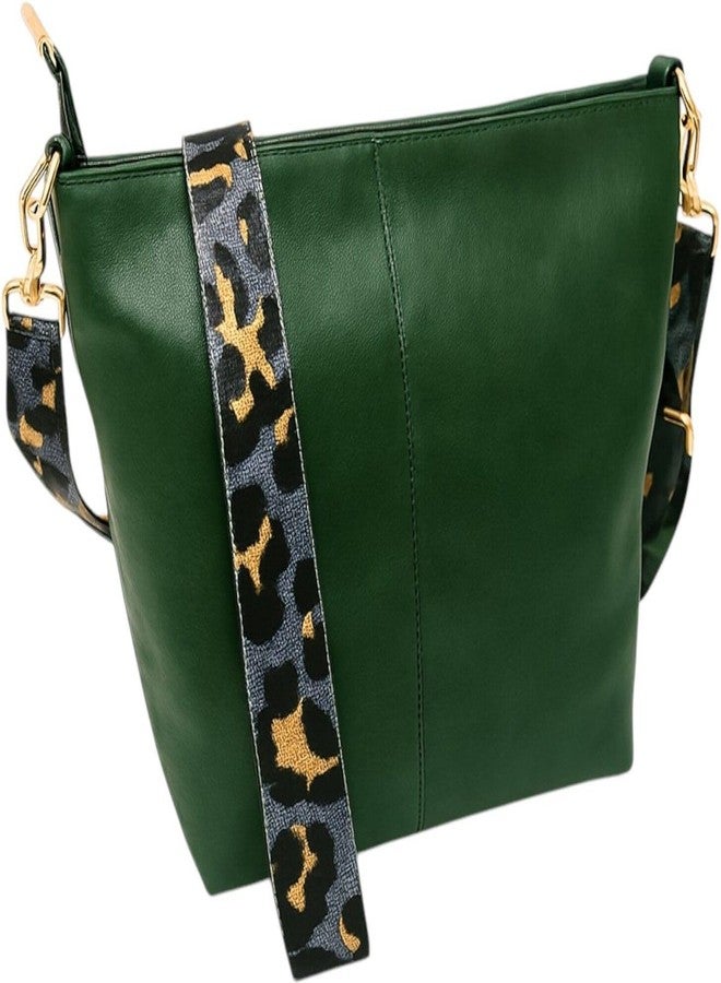 Poorak Green Sling Bag with Detachable Grey Belt for Girls & Women - Image 3